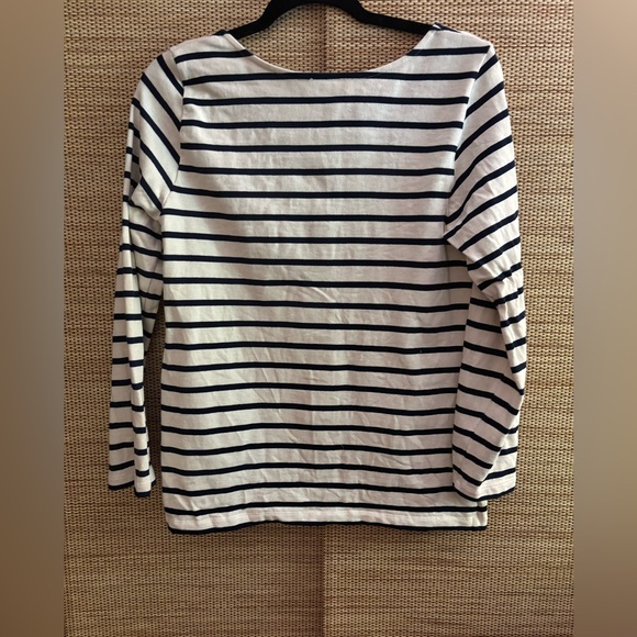 Sezane Striped White and Black Blouse - Picture 6 of 8